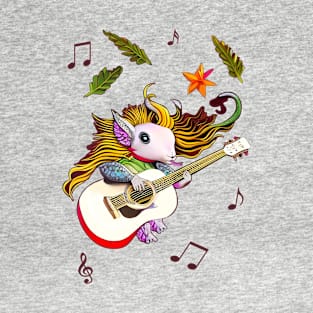 Guitar Playing Lizard T-Shirt